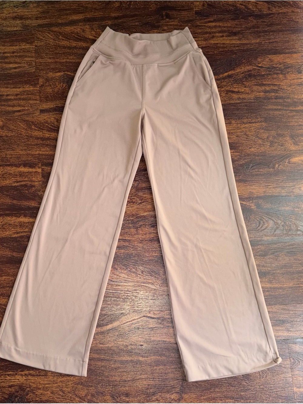 Yogalicious LUX Laila Flare Pants Light Mauve Size M Wide Leg Yoga